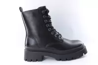 Oferta de Botin Militar con cordon. Botines para mujer con suela de goma y dentada. Color: Negro S41-20561 por 49,99€ en Calzados Lares