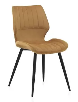 Oferta de Silla tapizada en terciopelo GABAR VIVE modelo 8390 por 123,4€ en Centro Hogar Sanchez