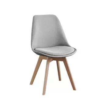 Oferta de Silla de Comedor Tapizada con Patas de Madera MADOX por 23,9€ en Centro Hogar Sanchez