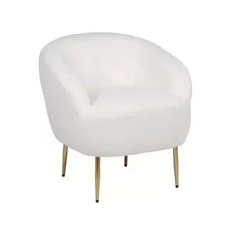 Oferta de Sillón Tapizado con Borreguito con Patas Doradas de Metal 608275 por 324,02€ en Centro Hogar Sanchez