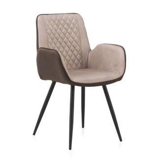 Oferta de Sillón Tapizado con Microfibra Beige y Chocolate de GABAR VIVE Modelo 8384 por 149€ en Centro Hogar Sanchez