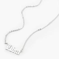 Oferta de Silver-tone Gothic Zodiac Pendant Necklace - Libra por 4€ en Claire's