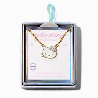 Oferta de Hello Kitty® 50th Anniversary Claire's Exclusive Sterling Silver 3/8 ct. tw. Lab Grown Diamond & Enamel Pendant Necklace por 120€ en Claire's