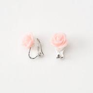 Oferta de Silver Glitter Rose Clip On Stud Earrings - Pink por 3,2€ en Claire's