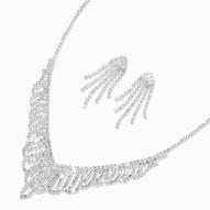 Oferta de Silver-tone Crystal Short Fringe Jewellery Set - 2 Pack por 10€ en Claire's