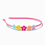 Oferta de Claire's Club ''Happy'' Glitter Flower Headband por 2,49€ en Claire's