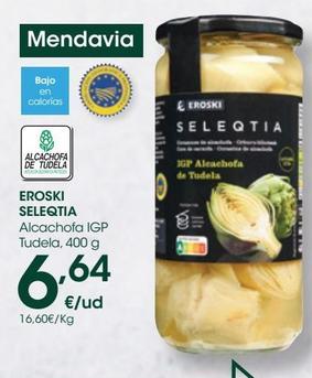 Oferta de EROSKI SELEQTIA Alcachofa IGP Tudela 400 g por 6,64€ en Eroski
