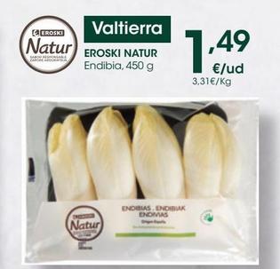 Oferta de EROSKI NATUR Endibia 450 g por 1,49€ en Eroski