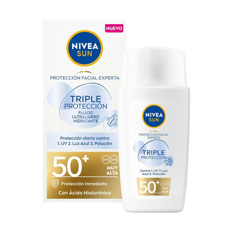 Oferta de Protección Facial Fp 50+ Uv Triple Protect NIVEA 40Ml por 13,99€ en Clarel