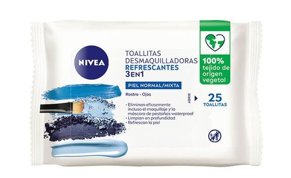 Oferta de Toallitas desmaquillantes NIVEA 3 en 1 piel normal envase 40 uds por 2,89€ en Clarel