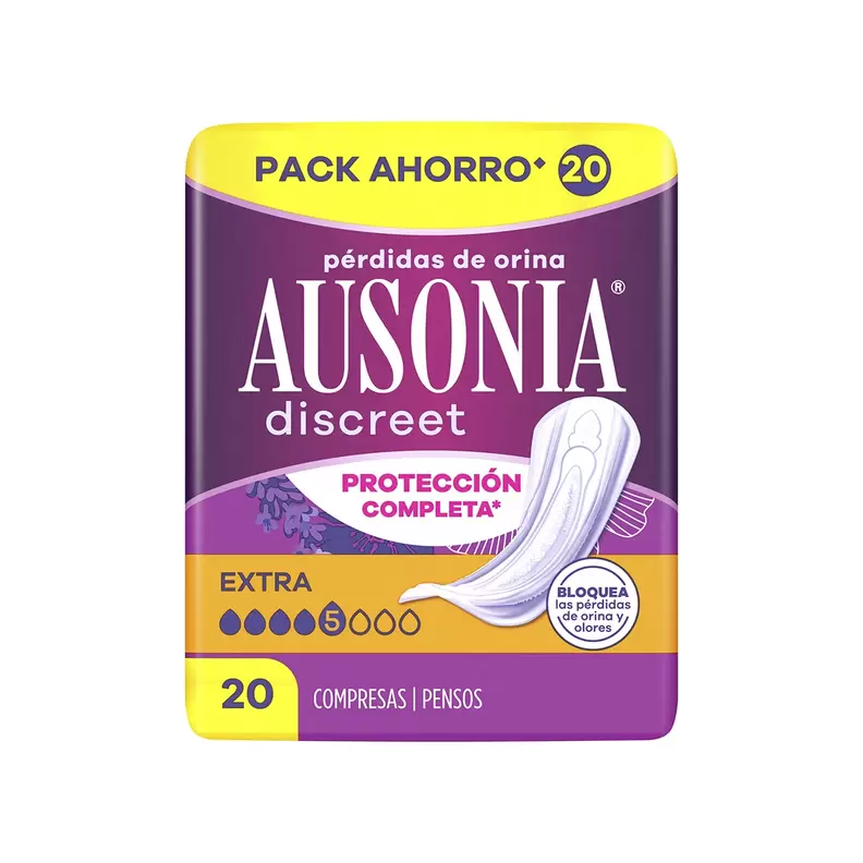 Oferta de Compresas Incontinencia Extra Discreet Ausonia 20 Uds. por 8,29€ en Clarel