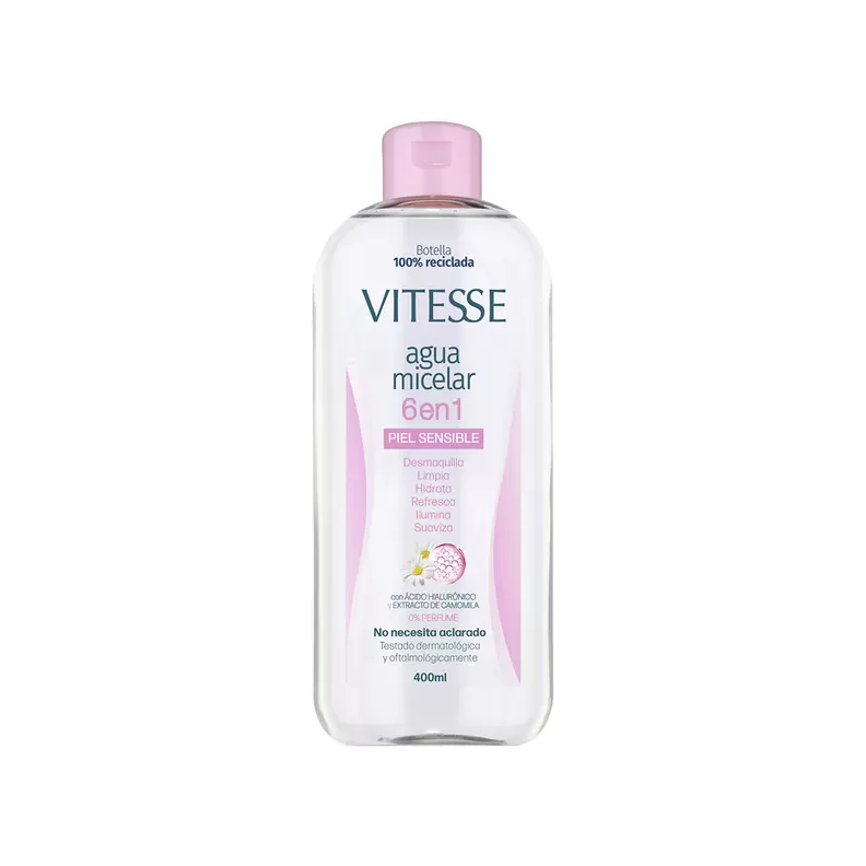 Oferta de Agua Micelar Piel Sensible Vitesse 400 Ml por 4,19€ en Clarel