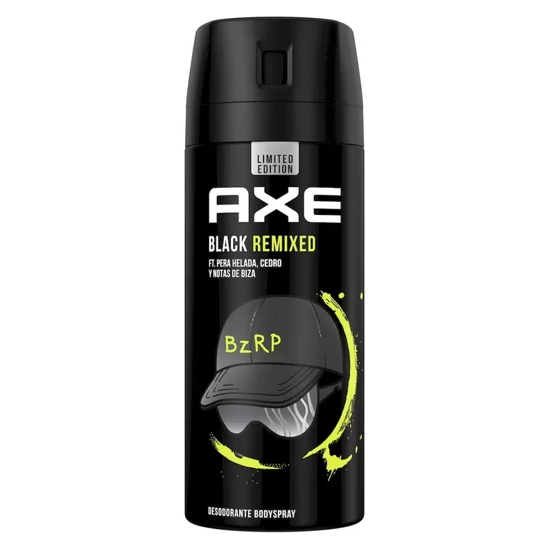 Oferta de Desodorante Bodyspray Bzrp Black Remixed Axe 150 Ml por 3,59€ en Clarel