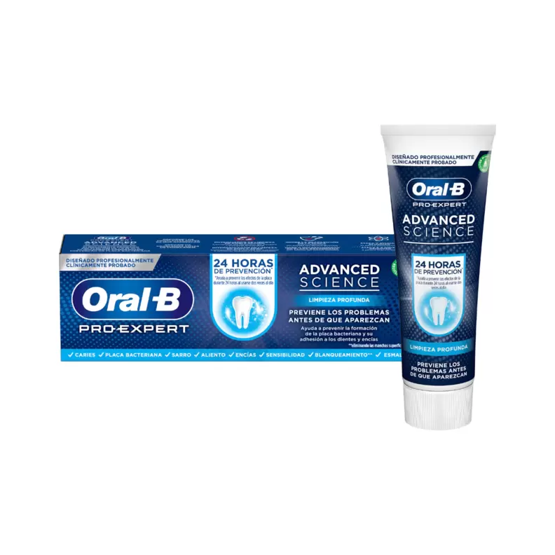 Oferta de Dentífrico Advanced Science Limpieza Profunda Oral B 75 Ml por 3,99€ en Clarel