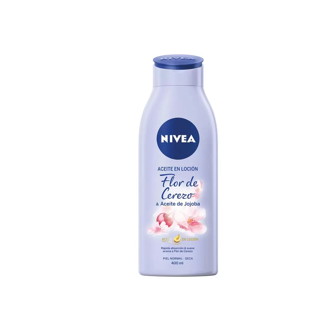 Oferta de Aceite en loción NIVEA flor de cerezo y jojoba bote 400 ml por 4,99€ en Clarel