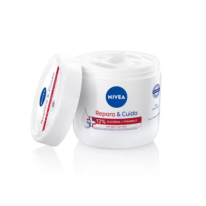 Oferta de Crema Corporal Repara Y Cuida Glicerina Y Vitamina E Nivea 400Ml por 7,99€ en Clarel