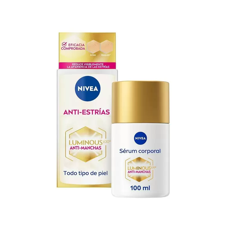 Oferta de Sérum Tratamiento Corporal Antiestrías Luminous Nivea 100Ml por 10,99€ en Clarel