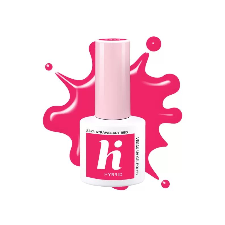 Oferta de Hi Hybrid 374 Uv Gel Polish Strawberry Red 5Ml por 5,31€ en Clarel