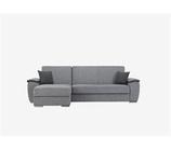 Oferta de Chaise longue GUILIA cama reversible color gris oscuro por 548,9€ en Conforama