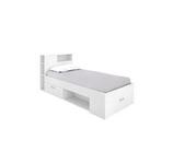 Oferta de Cama compacta 90X190 con cajones LANKA por 159€ en Conforama