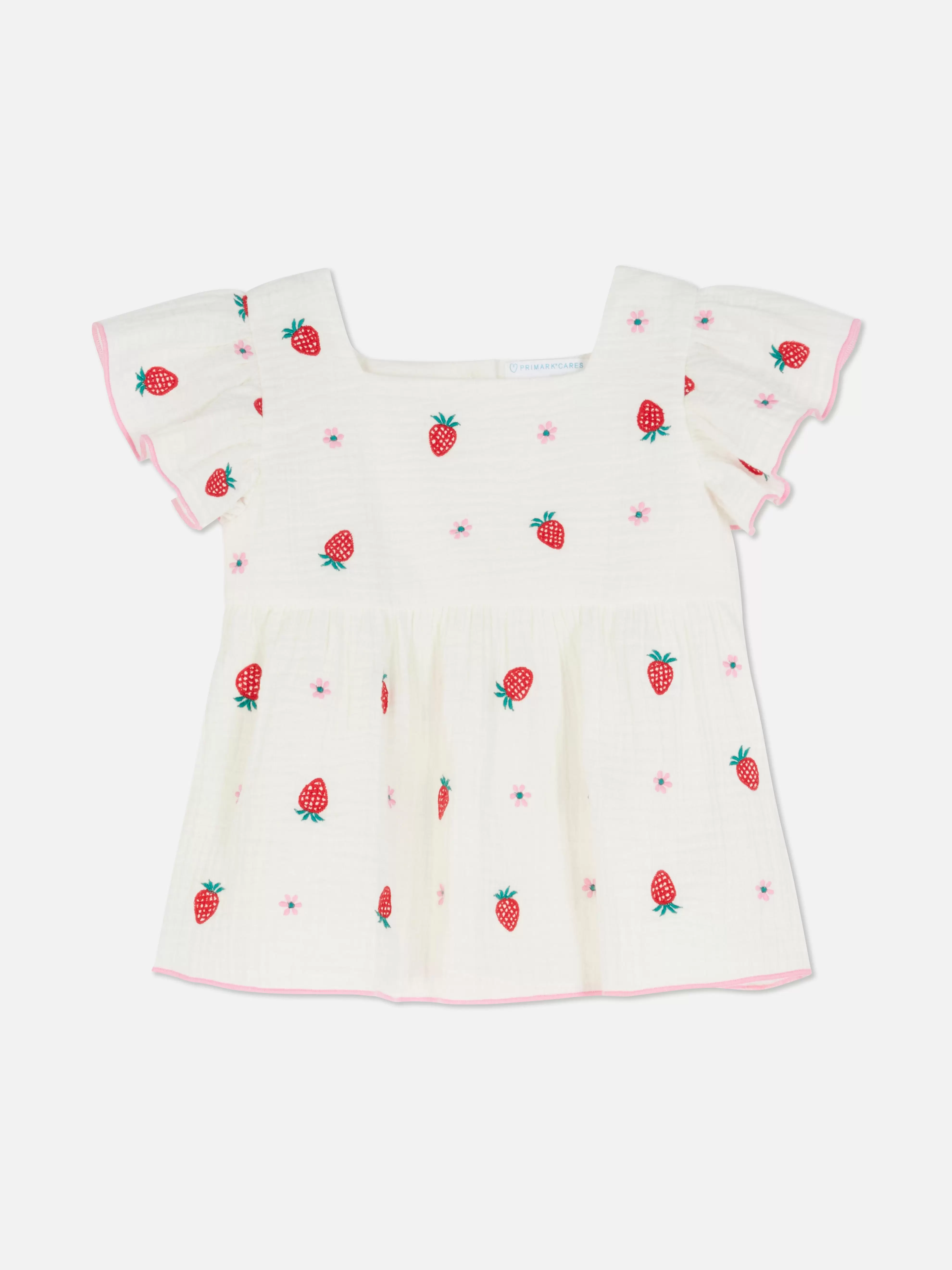 Oferta de Chemisier à volants fraise por 8€ en Primark