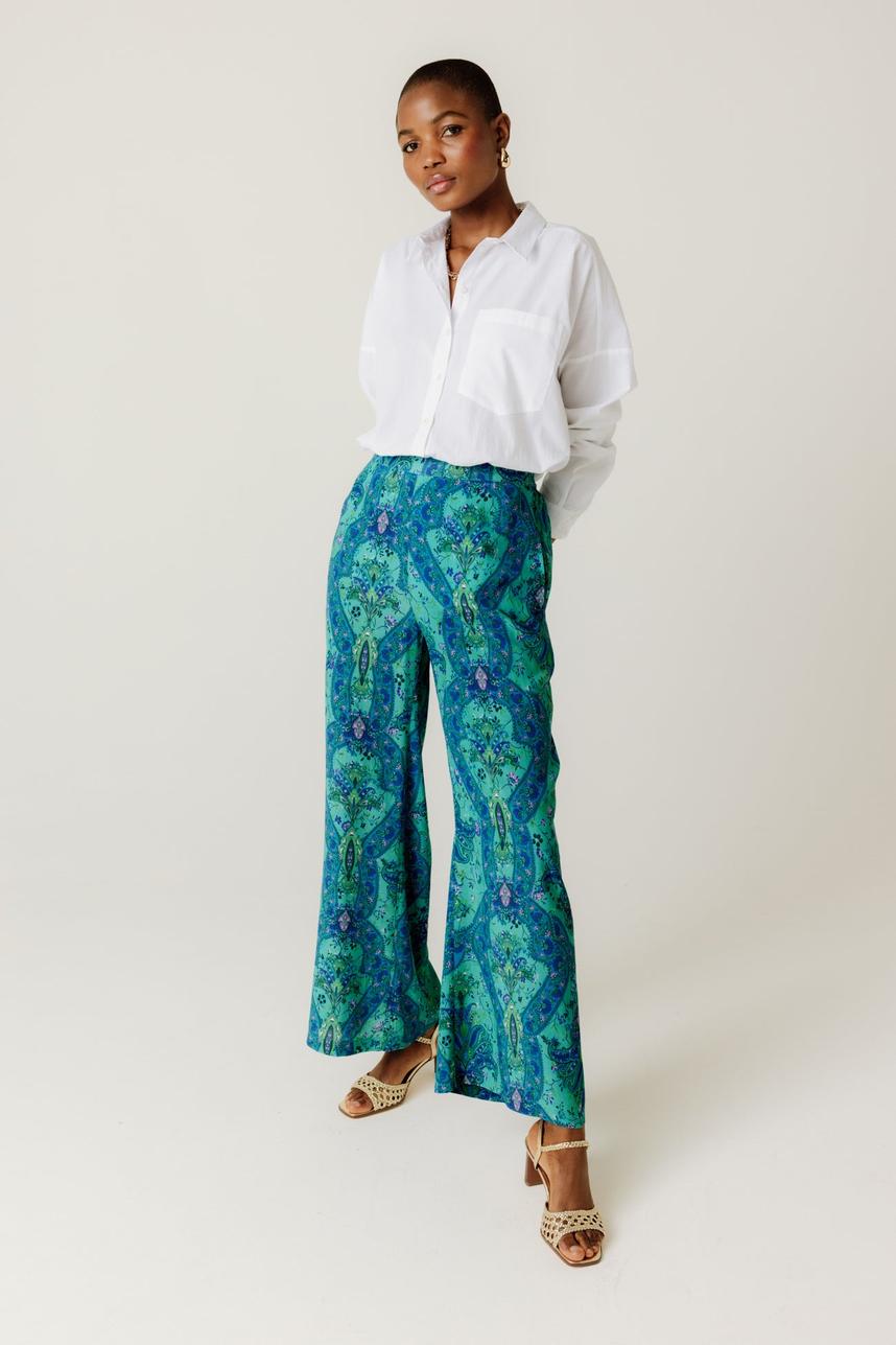 Oferta de Pantalon large imprimé Femme por 35,99€ en Promod