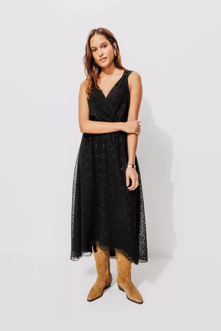 Oferta de Robe longue à bretelles Femme por 69,99€ en Promod