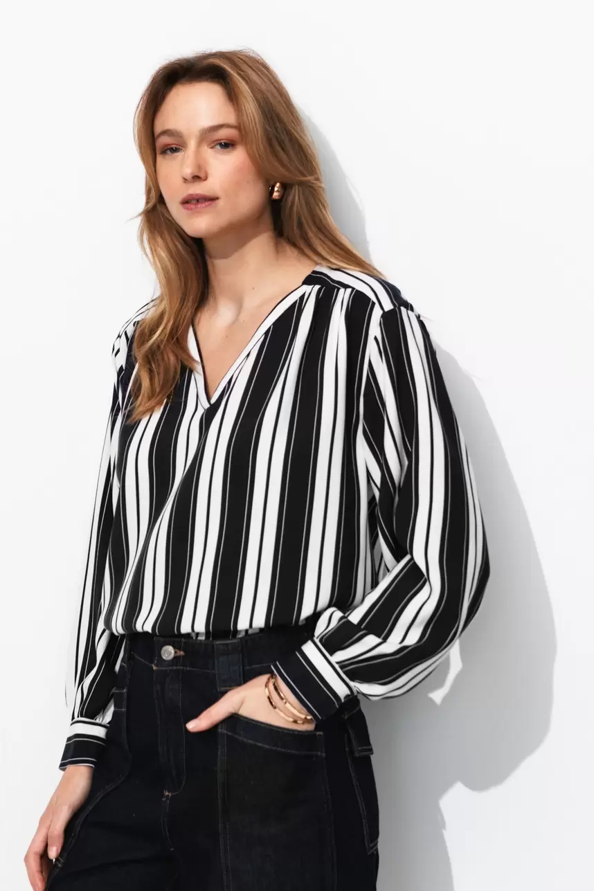 Oferta de Blouse rayée Femme por 29,99€ en Promod