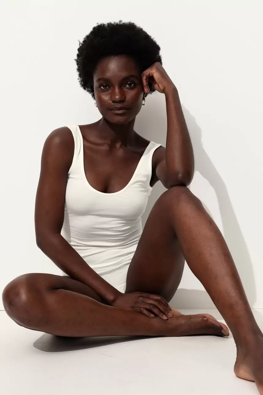 Oferta de Body uni en coton Femme por 17,99€ en Promod