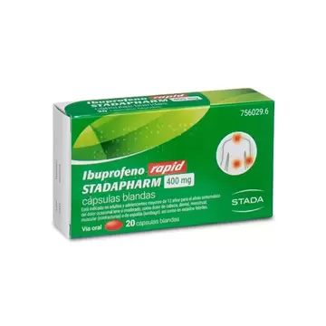 Oferta de Stadapharm Ibuprofeno Rapid 400mg 20caps por 5,34€ en Promofarma