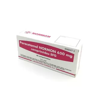 Oferta de Normon Paracetamol 650mg 40comp por 1,31€ en Promofarma
