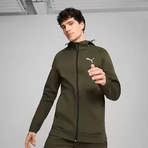 Oferta de Sudadera con capucha y cremallera EVOSTRIPE para hombre por 39,95€ en Puma