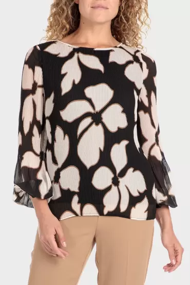 Oferta de Blusa estampada plisada por 39,95€ en Punt Roma