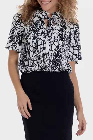 Oferta de Blusa estampada plisada por 39,95€ en Punt Roma