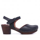 Oferta de Zapatos tacón redlove negros elena cogidos por el tobillo y piso madera por 69,95€ en Querol