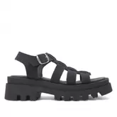 Oferta de Sandalias plataformas redlove nuria chunky negras de tiras con hebilla por 45,47€ en Querol