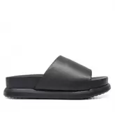 Oferta de Sandalias owel manly planas completamente negras por 19,98€ en Querol