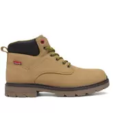 Oferta de Botines levi's jax plus marrones con cordones amarillos y negros por 59,95€ en Querol