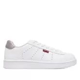 Oferta de Zapatillas deporte levi's avenue blancas con detalle trasero en rosa empolvado por 49,95€ en Querol