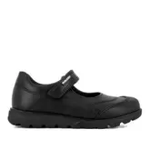 Oferta de Zapatos colegiales pablosky santos negro de piel estilo mercedita con cierre de velcro por 59,95€ en Querol