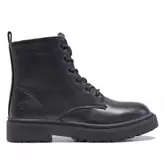 Oferta de Botines negros con cordones con suela negra por 44,95€ en Querol