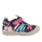 Oferta de Sandalias gioseppo barfleur azules y rosas con doble velcro por 25,87€ en Querol