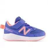 Oferta de Zapatillas deporte new balance 570 v3 azules y rosas con velcro y cordones elásticos por 29,99€ en Querol