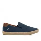 Oferta de Alpargatas mustang bequia azul con trasera en color cuero por 36,95€ en Querol