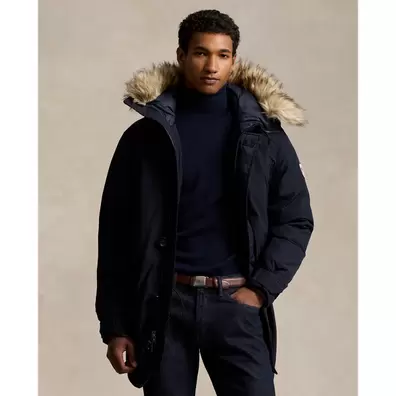 Oferta de Abrigo de plumón con pelo sintético por 699€ en Ralph Lauren