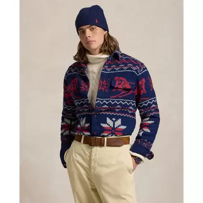 Oferta de Camisa de trabajo con patrón invernal por 449€ en Ralph Lauren