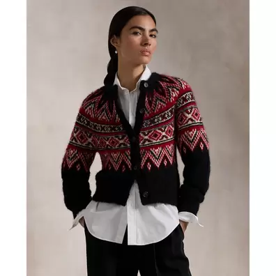 Oferta de Cárdigan Fair Isle de mezcla de alpaca por 499€ en Ralph Lauren