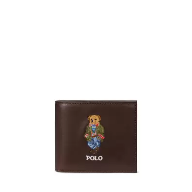 Oferta de Billetera de piel con Polo Bear por 179€ en Ralph Lauren