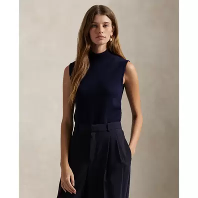 Oferta de Jersey de cuello vuelto sin mangas por 199€ en Ralph Lauren