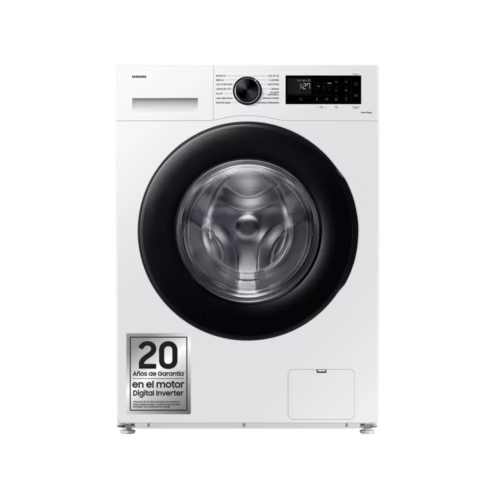 Oferta de Lavadora de carga frontal Ecobubble™ Blanca 8Kg por 452,17€ en Samsung